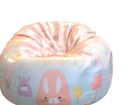 Cute Bunny Bean Bag Chair 3D Model