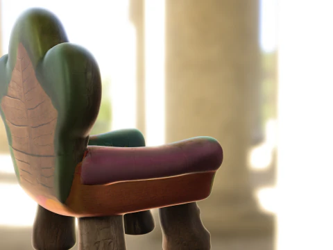 Enchanted Forest Throne 3D Model