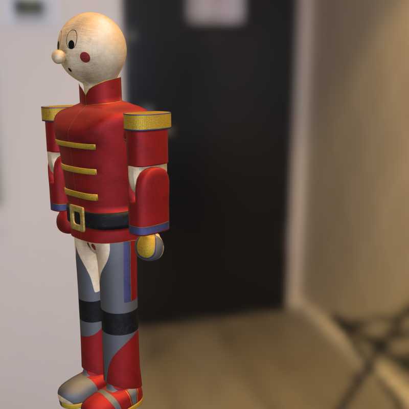 Toy Soldier Nutcracker Modello 3D .c4d .max .obj .3ds .fbx .stl .blend