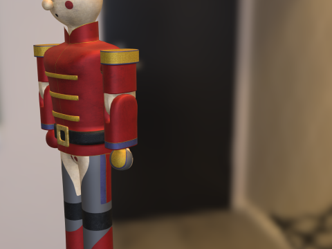 Toy Soldier Nutcracker 3D Model