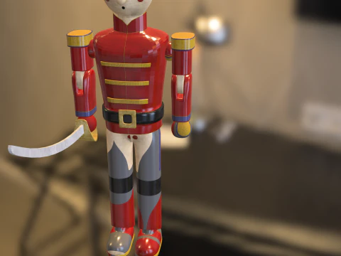 Toy Soldier Nutcracker 3D Model