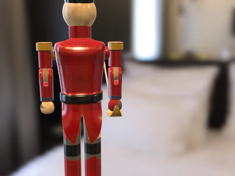 Toy Soldier Nutcracker 3D Model