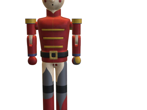 Toy Soldier Nutcracker 3D Model