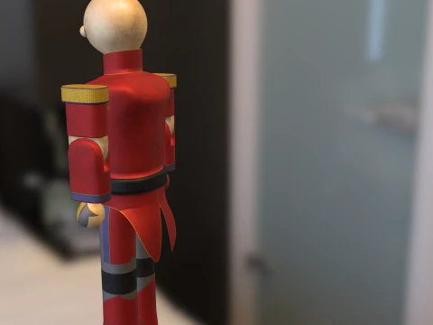 Toy Soldier Nutcracker 3D Model