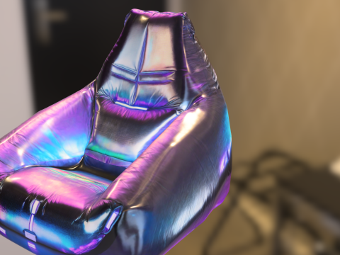Holographic Gaming Bean Bag Chair Modelo 3D