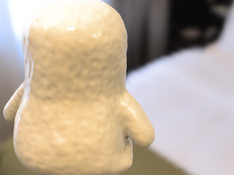 Cute Ghost Creature Model 3D