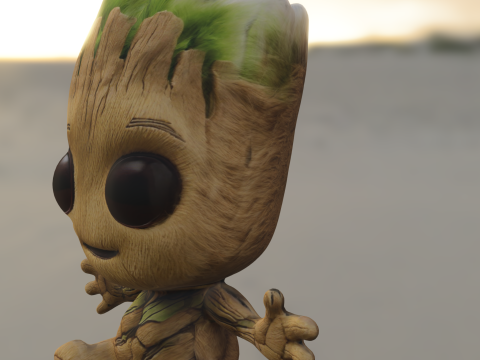 Baby groot plush 3Dモデル