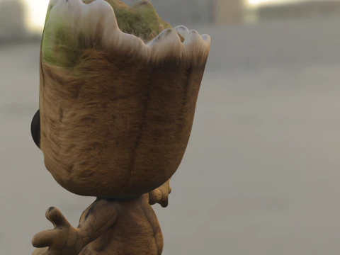 Baby groot plush 3D Model