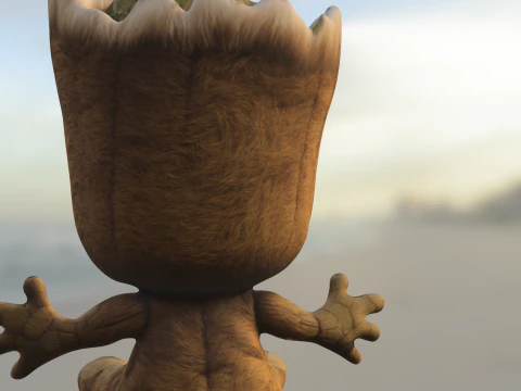 Baby groot plush 3D Model