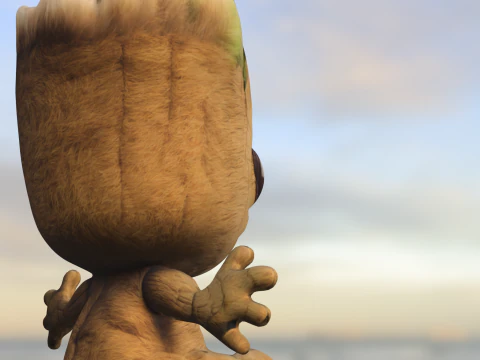 Baby groot plush 3D Model