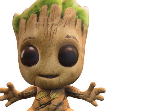 Baby groot plush 3D Model