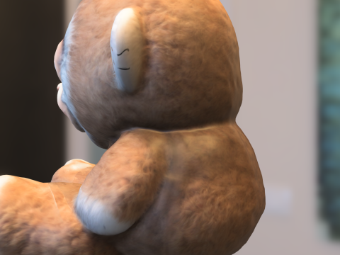 ビッグフットの赤ちゃんぬいぐるみ漫画 3Dモデル