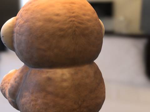 ビッグフットの赤ちゃんぬいぐるみ漫画 3Dモデル