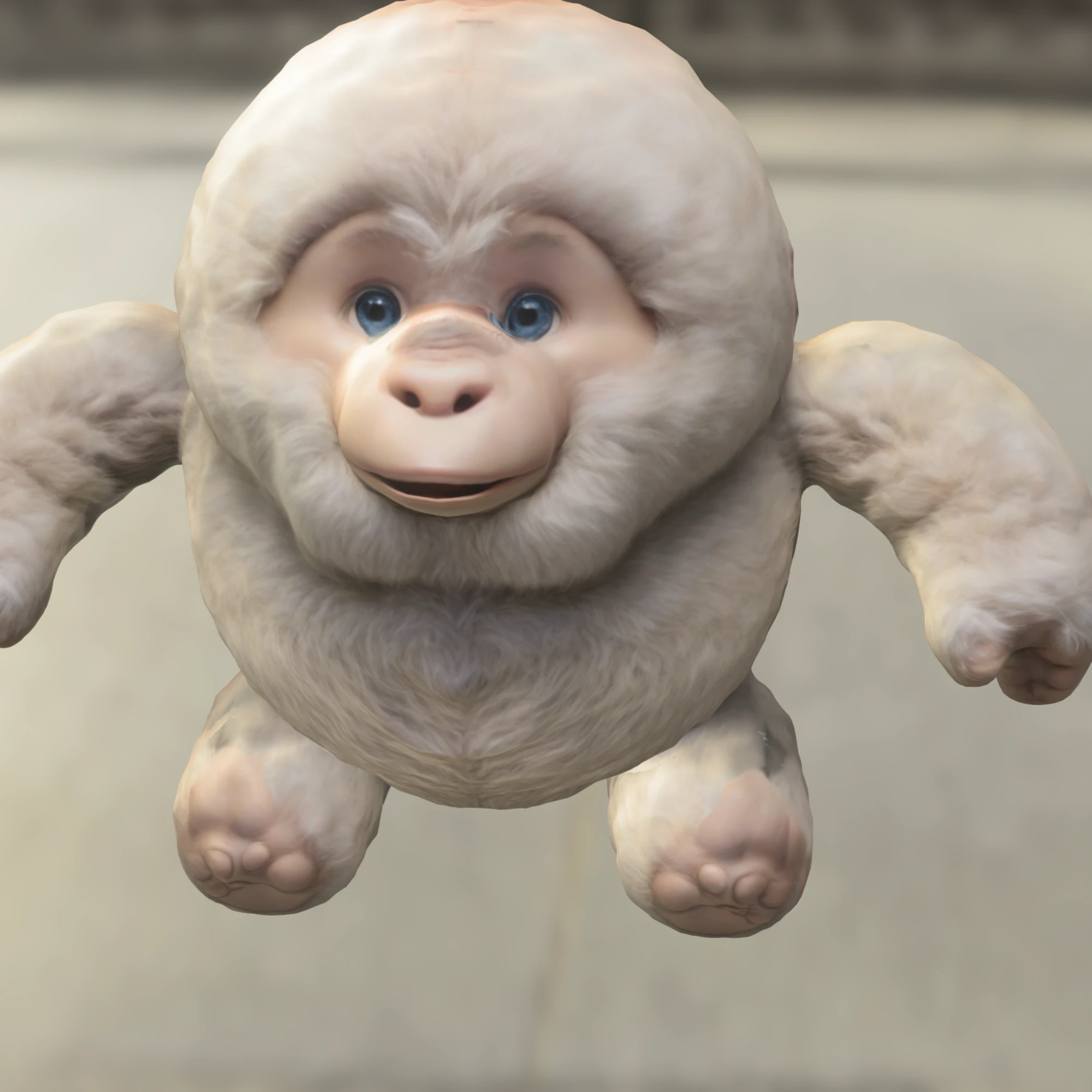 Fluffy Baby Yeti 3D Model .c4d .max .obj .3ds .fbx .stl .blend 