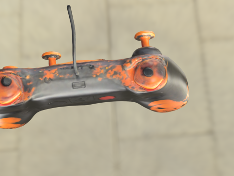Halloween Game Controller Model 3D