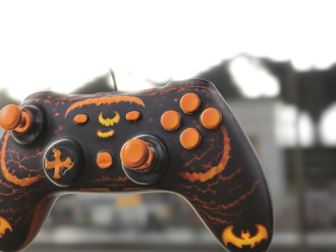 Halloween Game Controller Model 3D