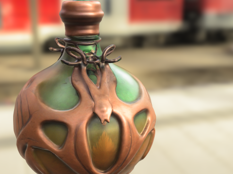 Dragon Emblem Fantasy Potion Bottle 3D 模型