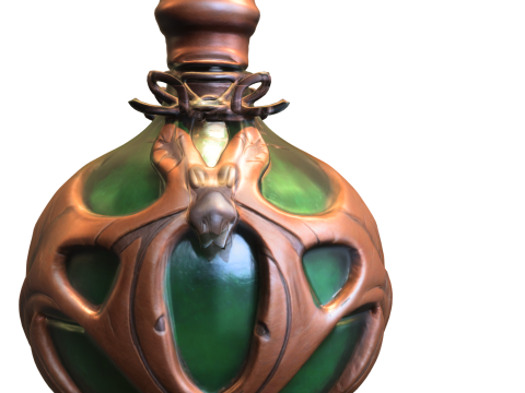 Dragon Emblem Fantasy Potion Bottle 3D 模型