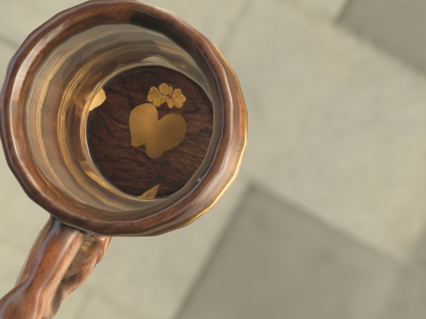 Medieval Wooden Beer Mug Model 3D