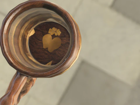 Medieval Wooden Beer Mug 3D Model