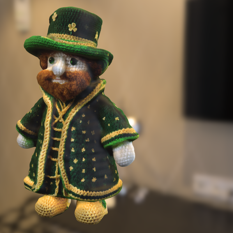 Leprechaun Plush 3D Модель .c4d .max .obj .3ds .fbx .stl .blend