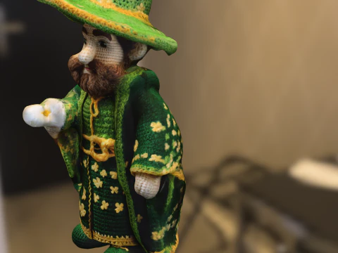 Leprechaun Wizard 3D Model