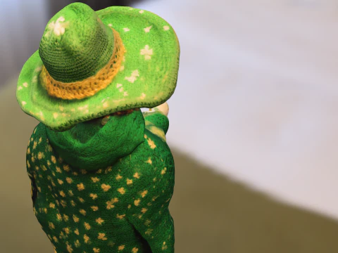 Leprechaun Wizard 3D Model