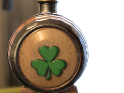 Irish Beer Barrel Model 3D