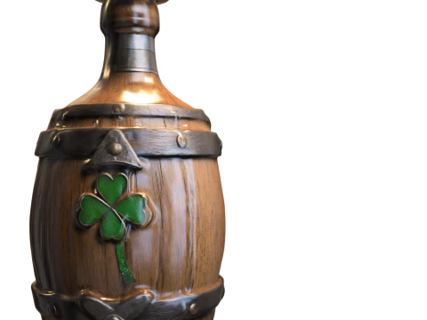 Irish Ale Bottle 3D Model