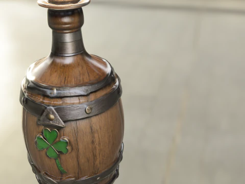 Irish Ale Bottle 3D Model