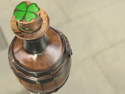 Irish Ale Bottle 3D Model