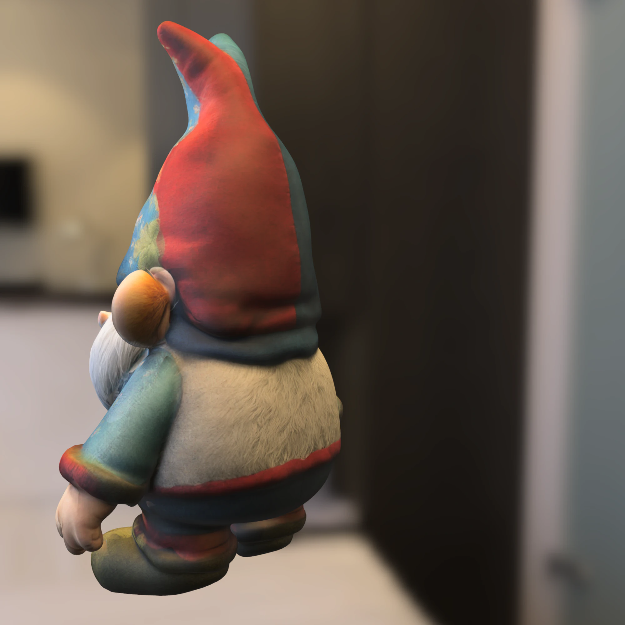Garden Gnome 3D Model .c4d .max .obj .3ds .fbx .stl .blend 