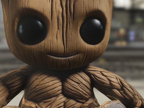 Baby Groot 3D Model