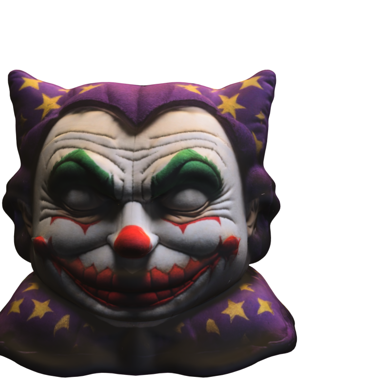 Joker Clown cushion 3D 模型 .c4d .max .obj .3ds .fbx .stl .blend