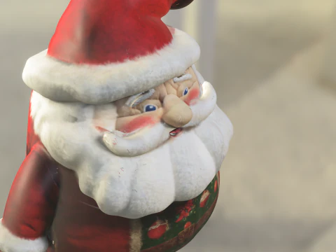 Peluche bambola di Babbo Natale Modello 3D