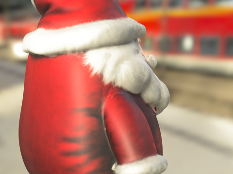 Santa Claus doll plushie 3D Модель