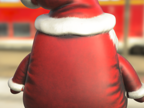 Santa Claus doll plushie 3D Модель