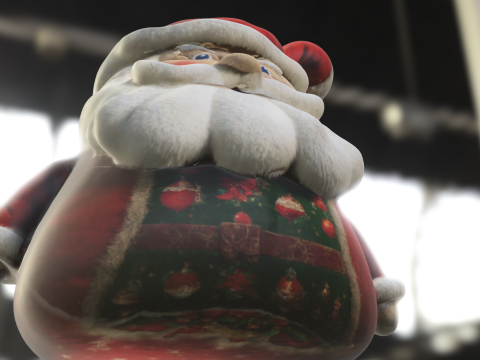 Santa Claus doll plushie 3D Модель