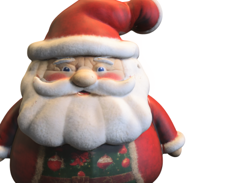 Santa Claus doll plushie 3D Модель