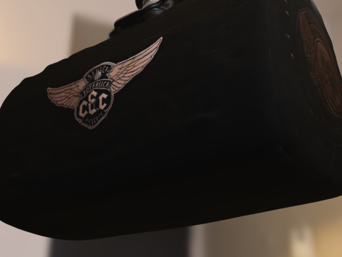 Leather and Metal Flask 3D 模型