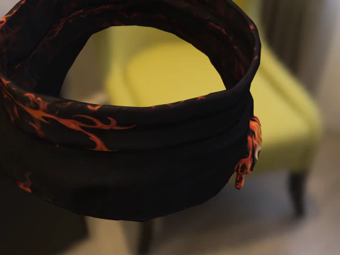 Skull Bandana 3D Model