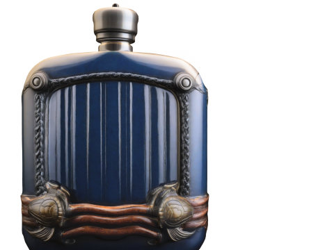 Decorative Blue Flask 3D Модель