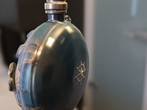 Oceanic Relic Bottle 3D Модель