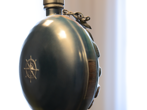 Oceanic Relic Bottle 3D Модель