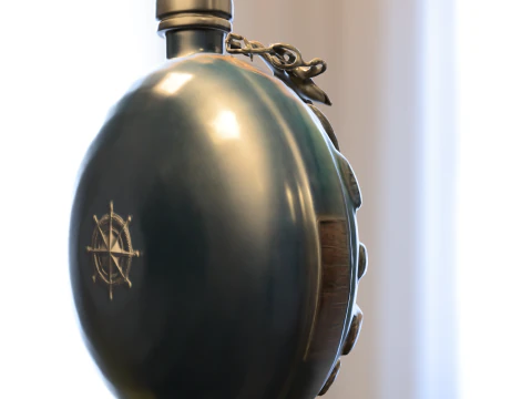 Oceanic Relic Bottle 3D Model