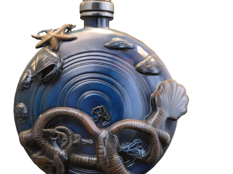 Oceanic Relic Bottle 3D Model