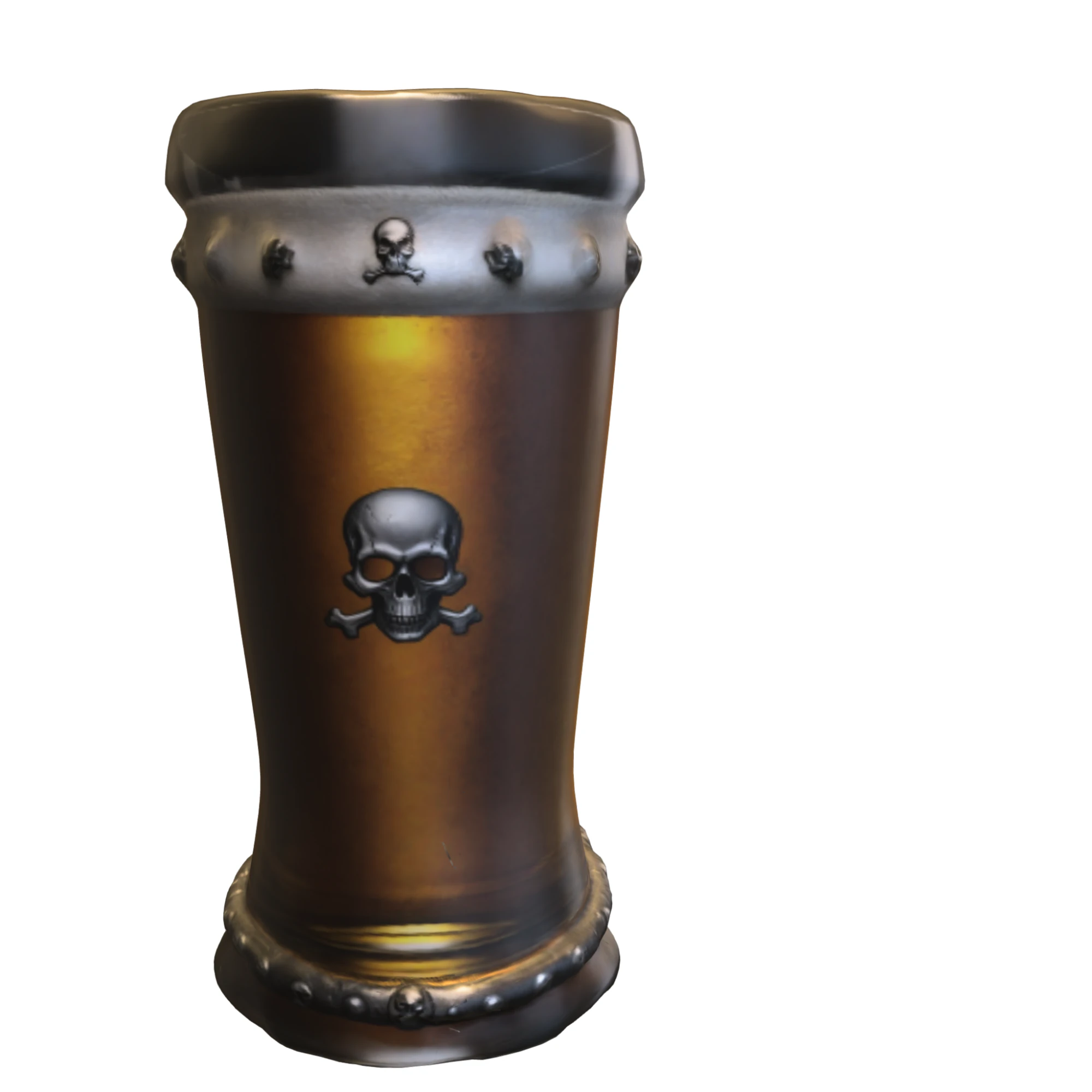 Skull Chalice 3D Model .c4d .max .obj .3ds .fbx .stl .blend 