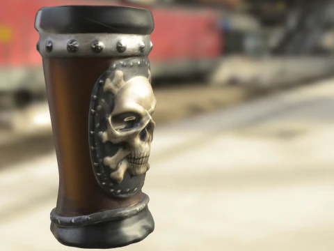 Skull Chalice 3D Model