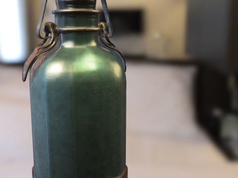 Steampunk Potion Bottle 3D Модель