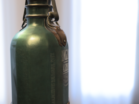 Steampunk Potion Bottle 3D Модель